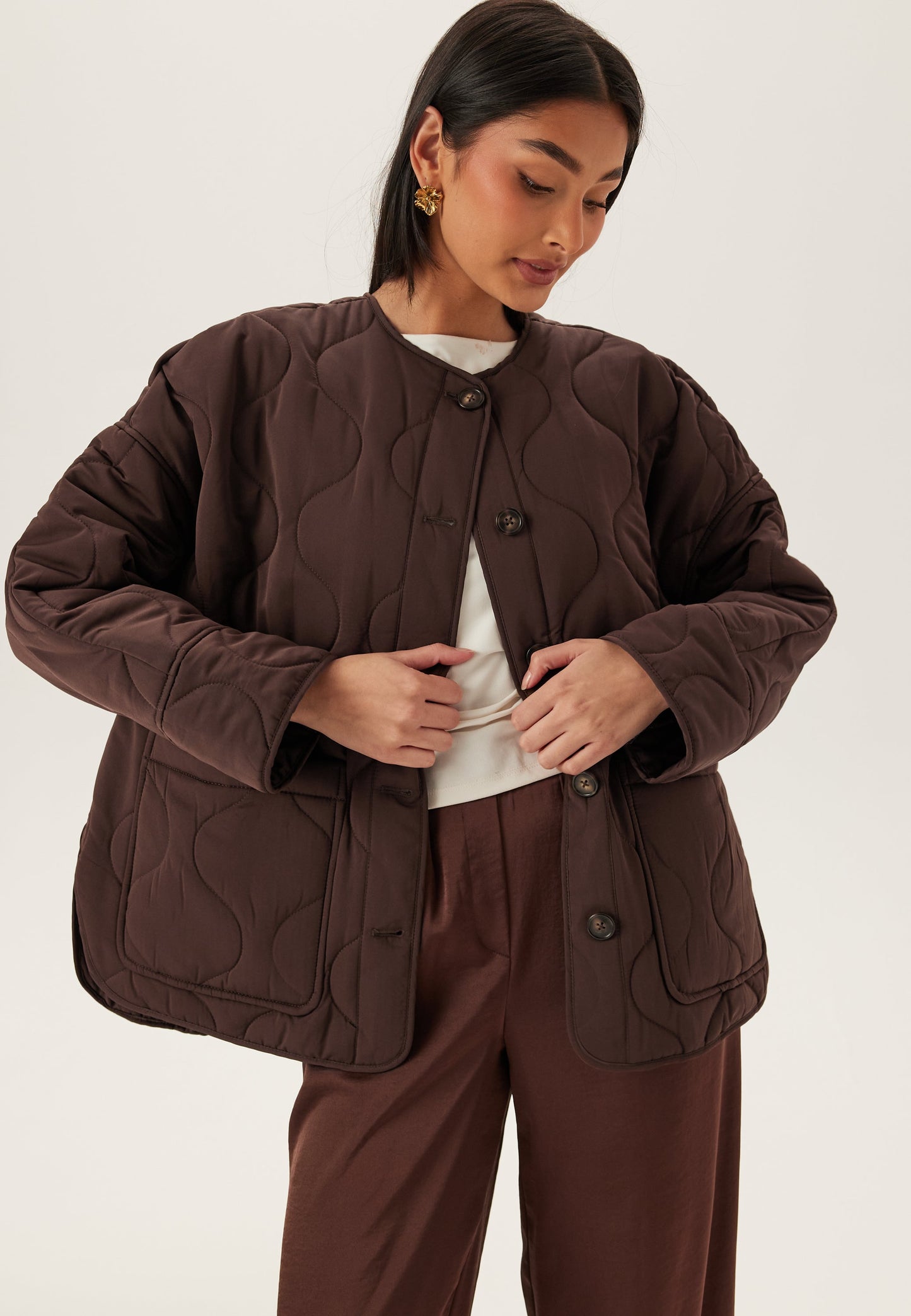 Objallie Ls Lo Quilted Jacket