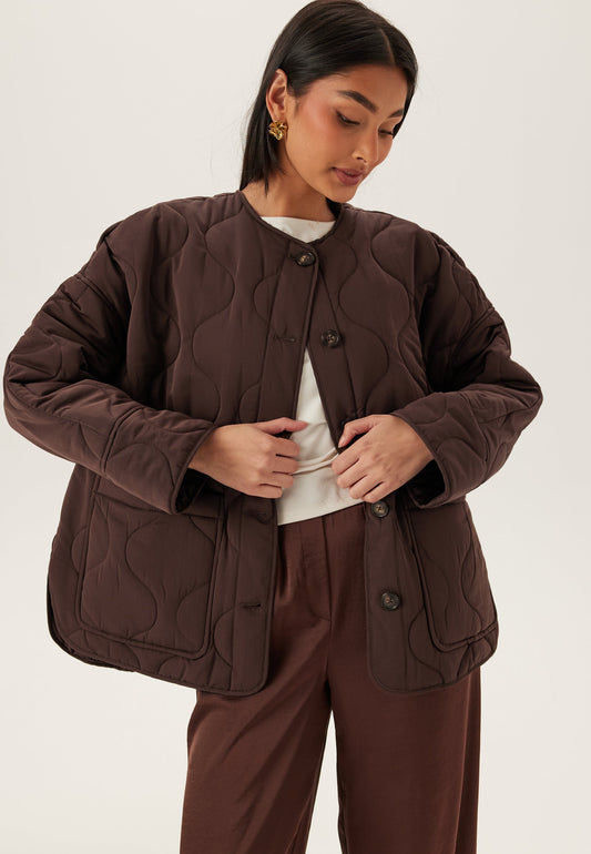 Objallie Ls Lo Quilted Jacket