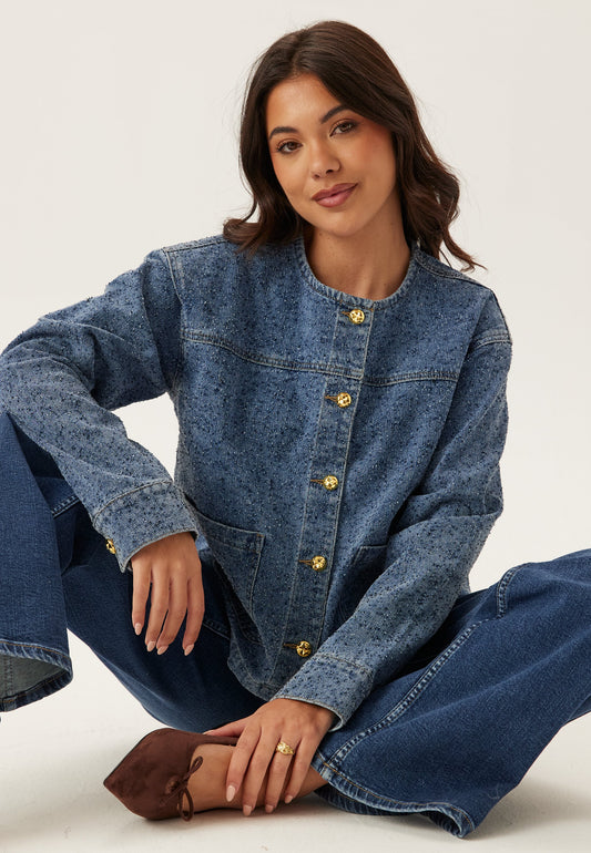 Objfrida L/S RE DENIM JACKET