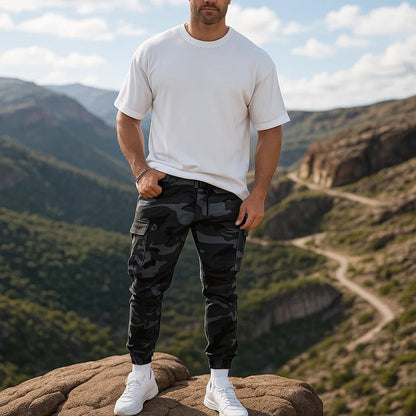 Pantalones de camuflaje de alta calidad para hombre.