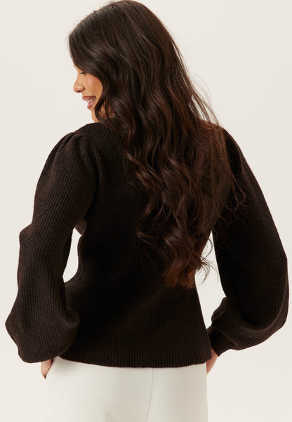 Pcsilly Ls Puff Knit Cardigan