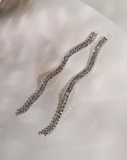 DIAMOND SWIRL EARRINGS