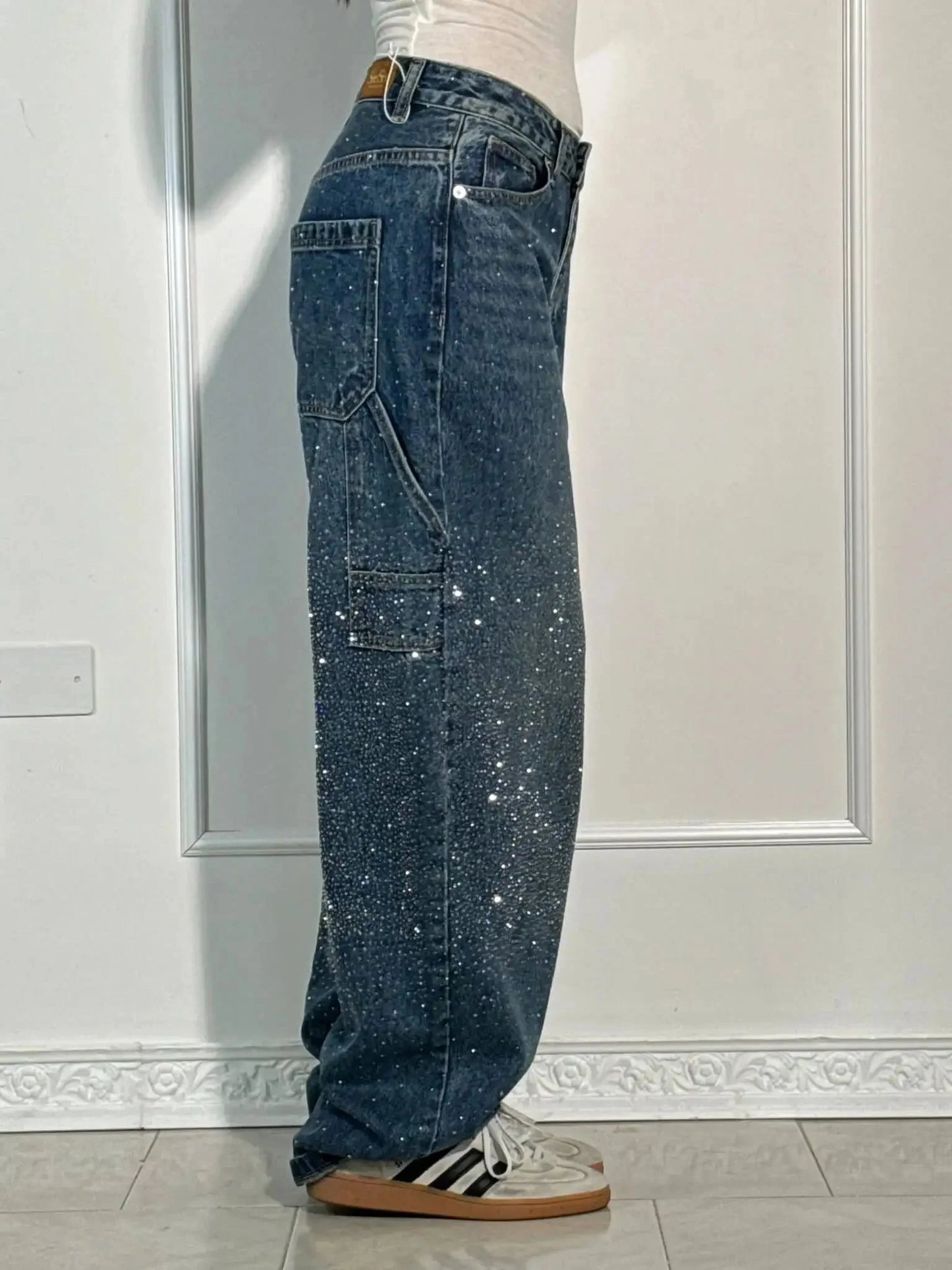Pantalones vaqueros anchos tipo cargo Jeremy Sparkling