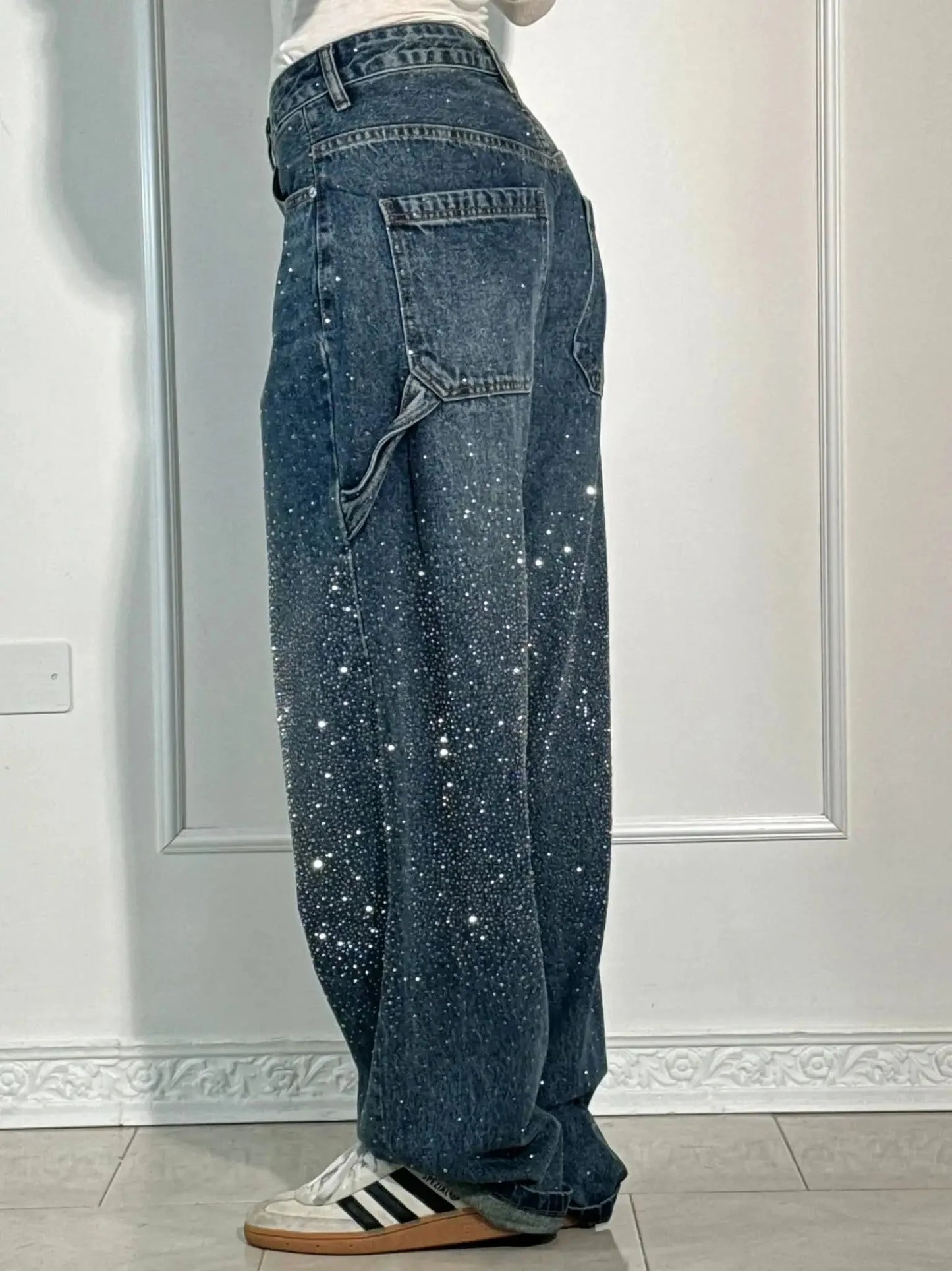 Pantalones vaqueros anchos tipo cargo Jeremy Sparkling
