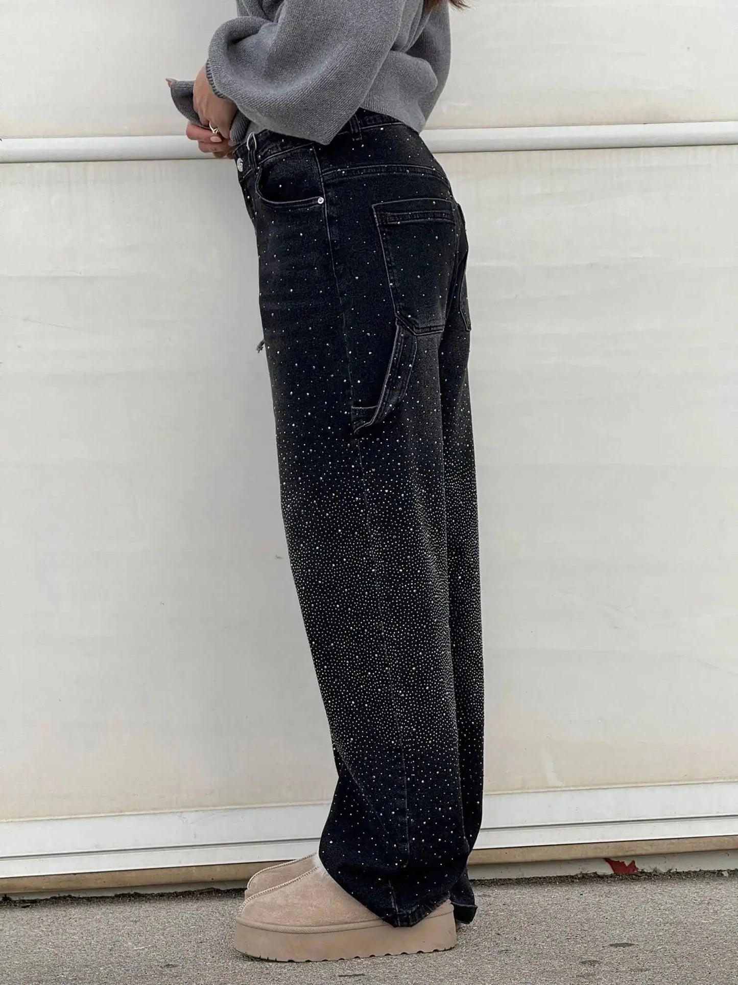 Pantalones vaqueros anchos tipo cargo Jeremy Sparkling