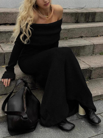 Vestido de punto maxi