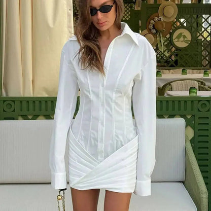 Vestido mini de manga larga y corte ajustado Milka