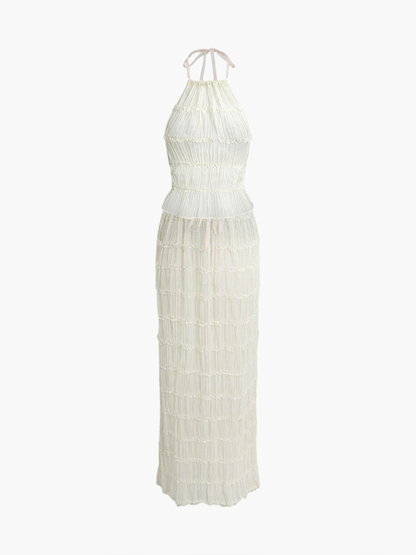 Conjunto de dos piezas Valerie con detalles de volantes