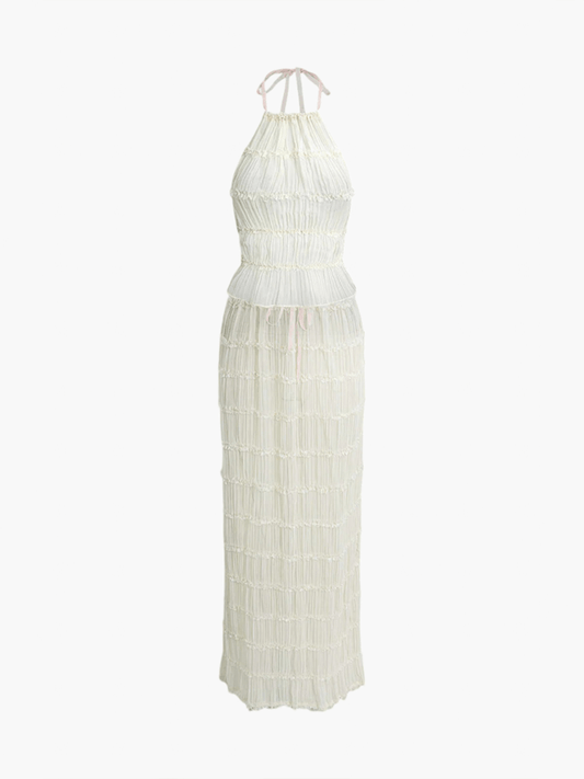 Conjunto de dos piezas Valerie con detalles de volantes