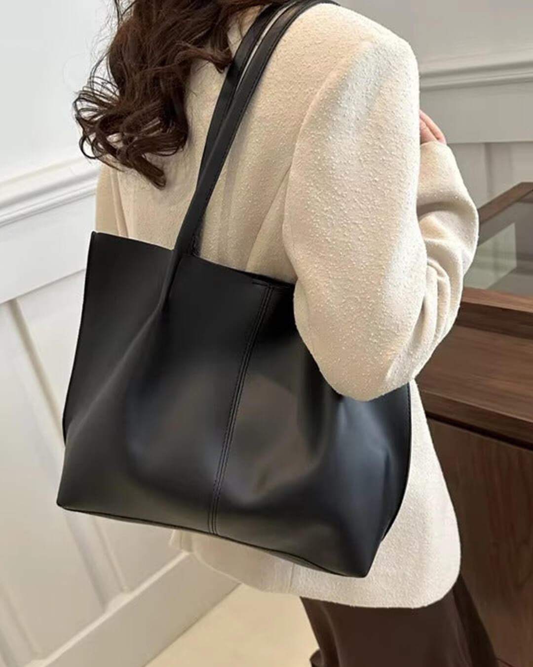 Bolso tote de piel Calista