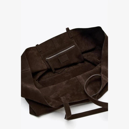 Bolso Tote Grande de Gamuza