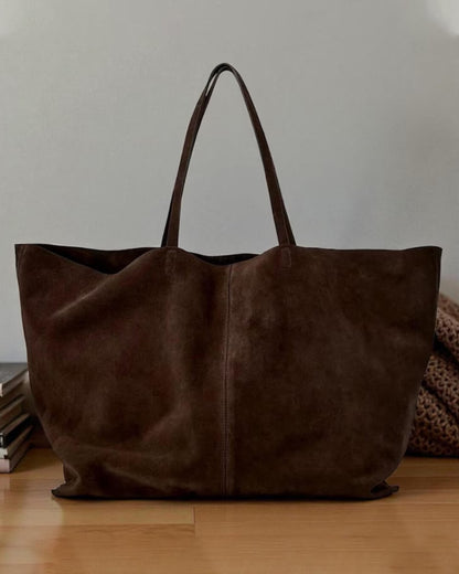 Bolso Tote Grande de Gamuza