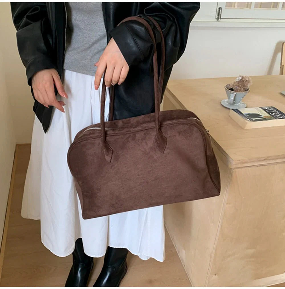 Bolso de hombro Jenny de ante