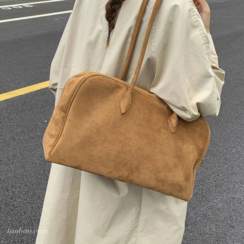 Bolso de hombro Jenny de ante