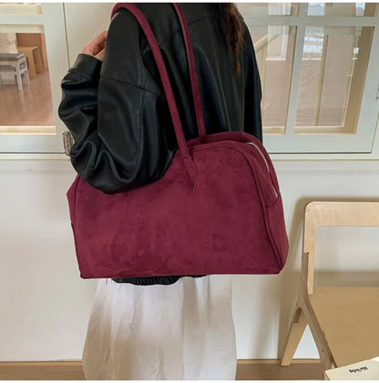 Bolso de hombro Jenny de ante