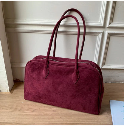 Bolso de hombro Jenny de ante