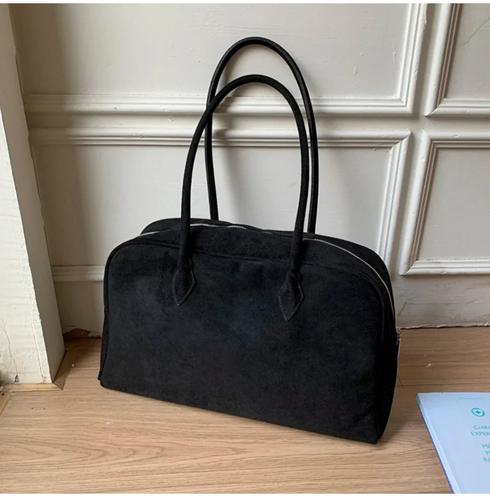 Bolso de hombro Jenny de ante