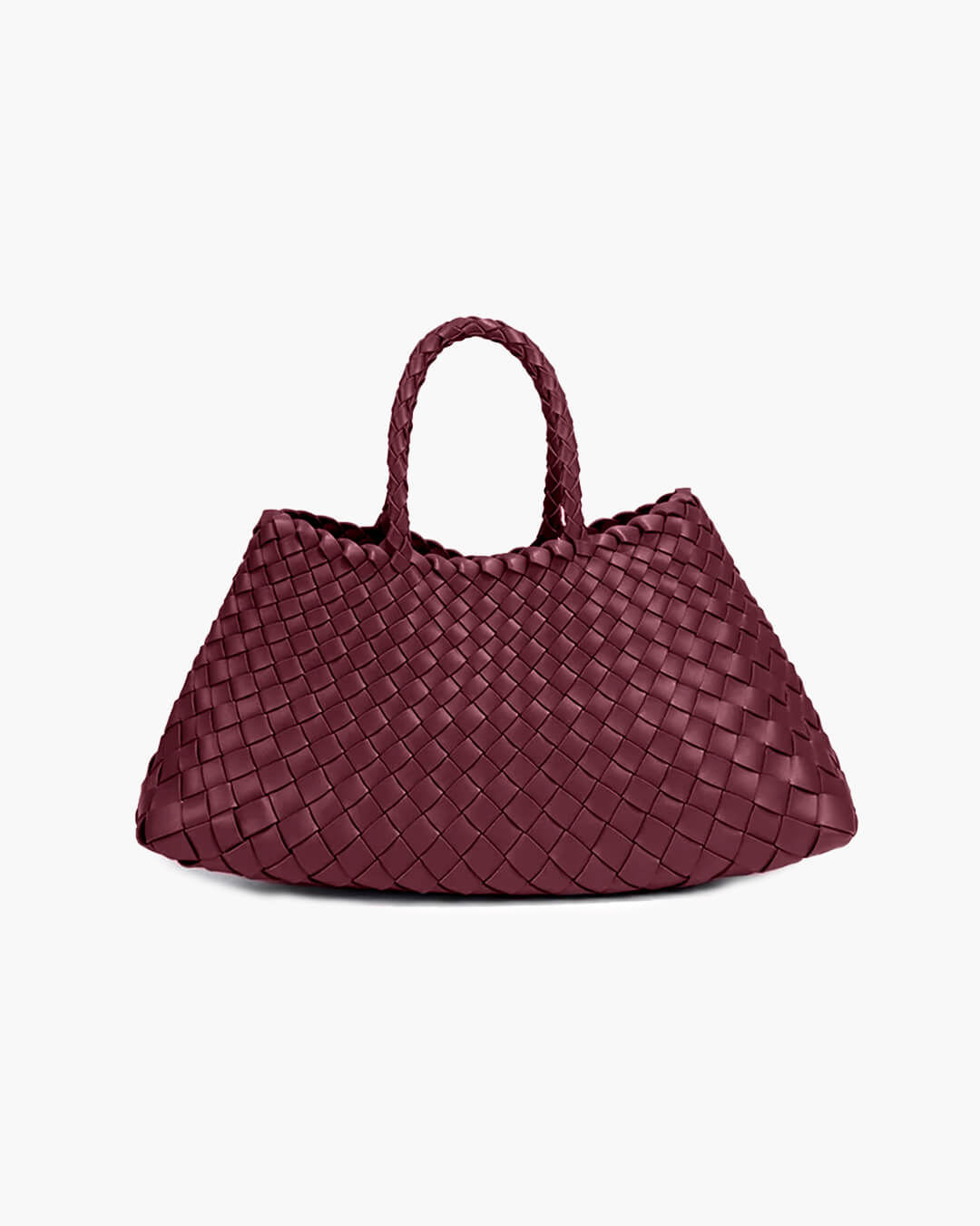 Bolso Mediano Trenzado de Cuero
