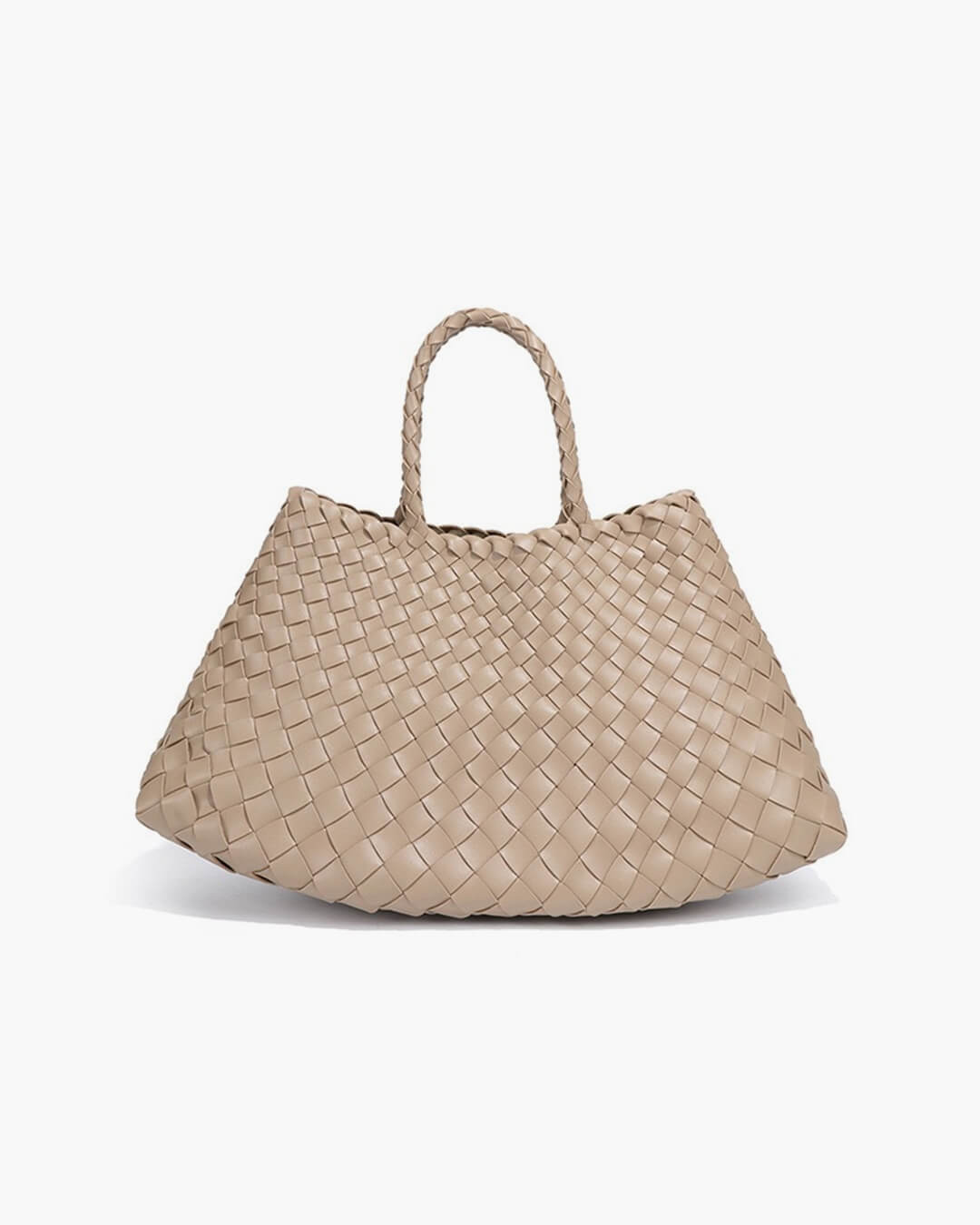 Bolso Mediano Trenzado de Cuero