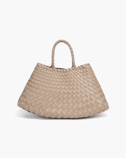 Bolso Mediano Trenzado de Cuero