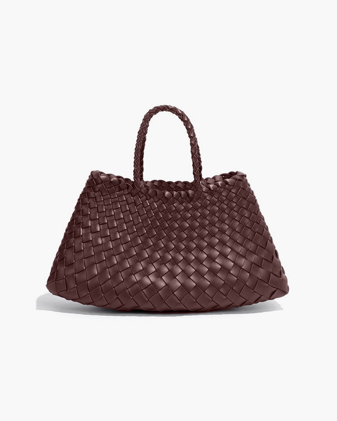 Bolso Mediano Trenzado de Cuero