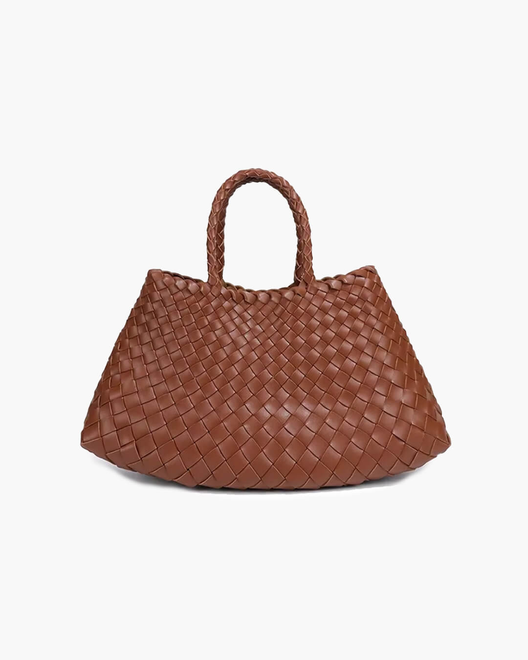 Bolso Mediano Trenzado de Cuero