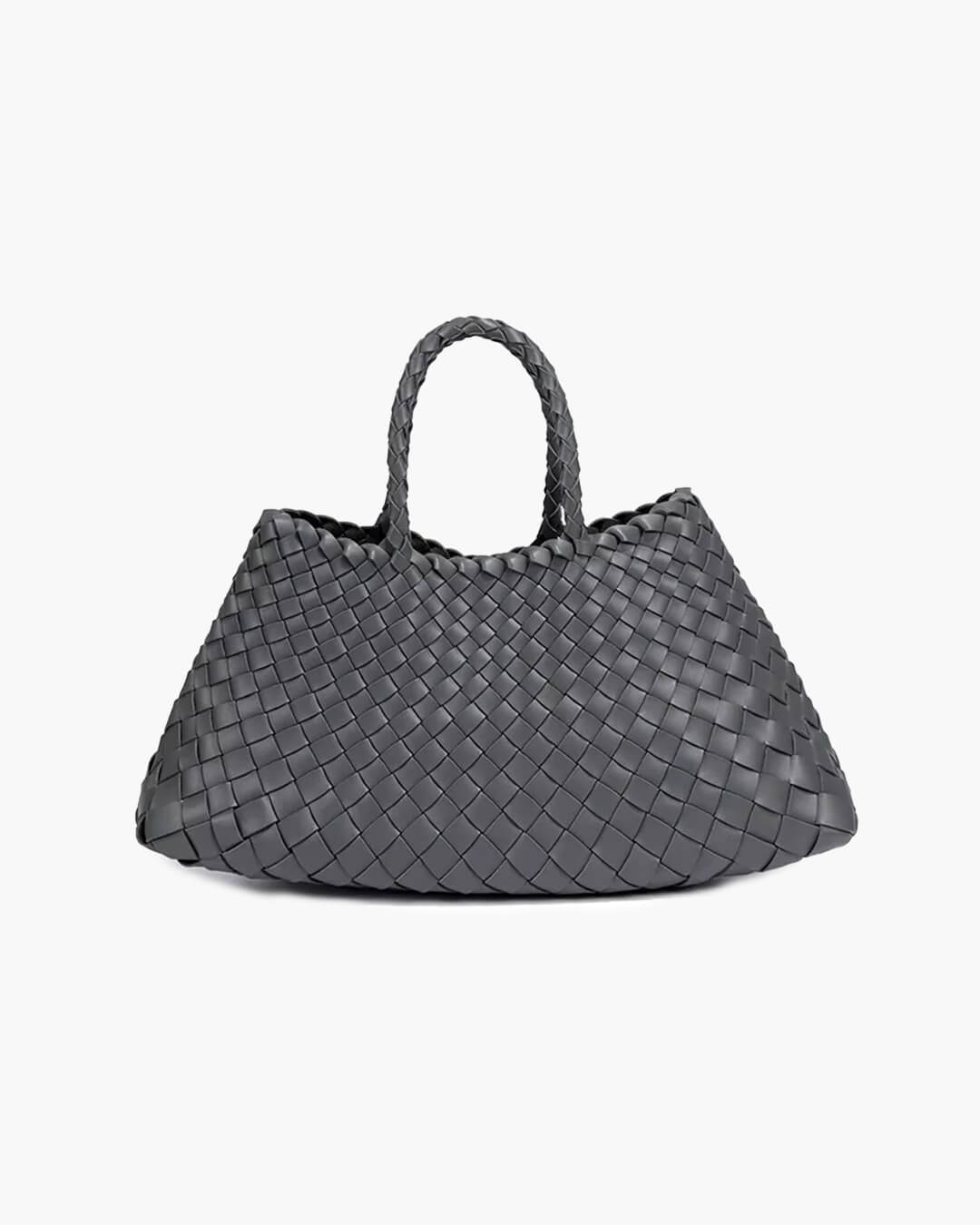 Bolso Mediano Trenzado de Cuero