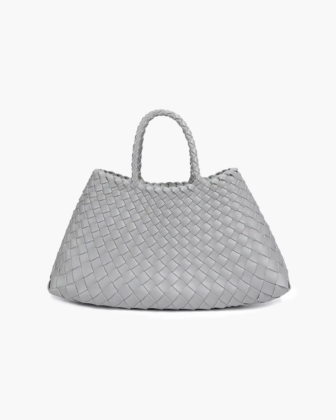 Bolso Mediano Trenzado de Cuero