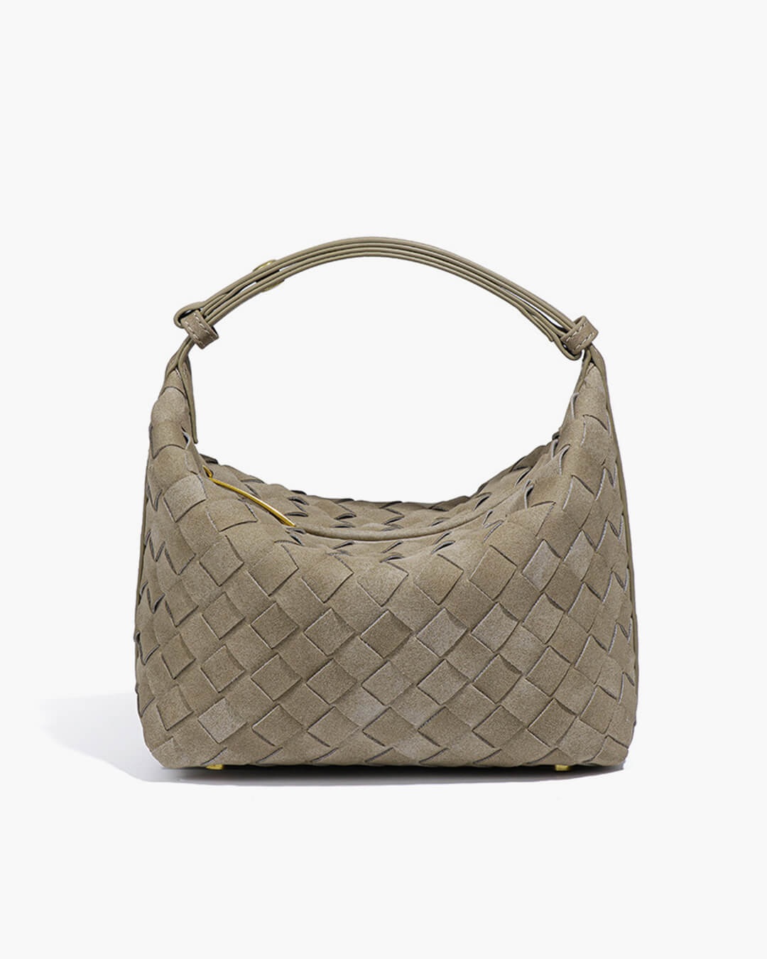 Bolso de cuero gamuza tejido Mica