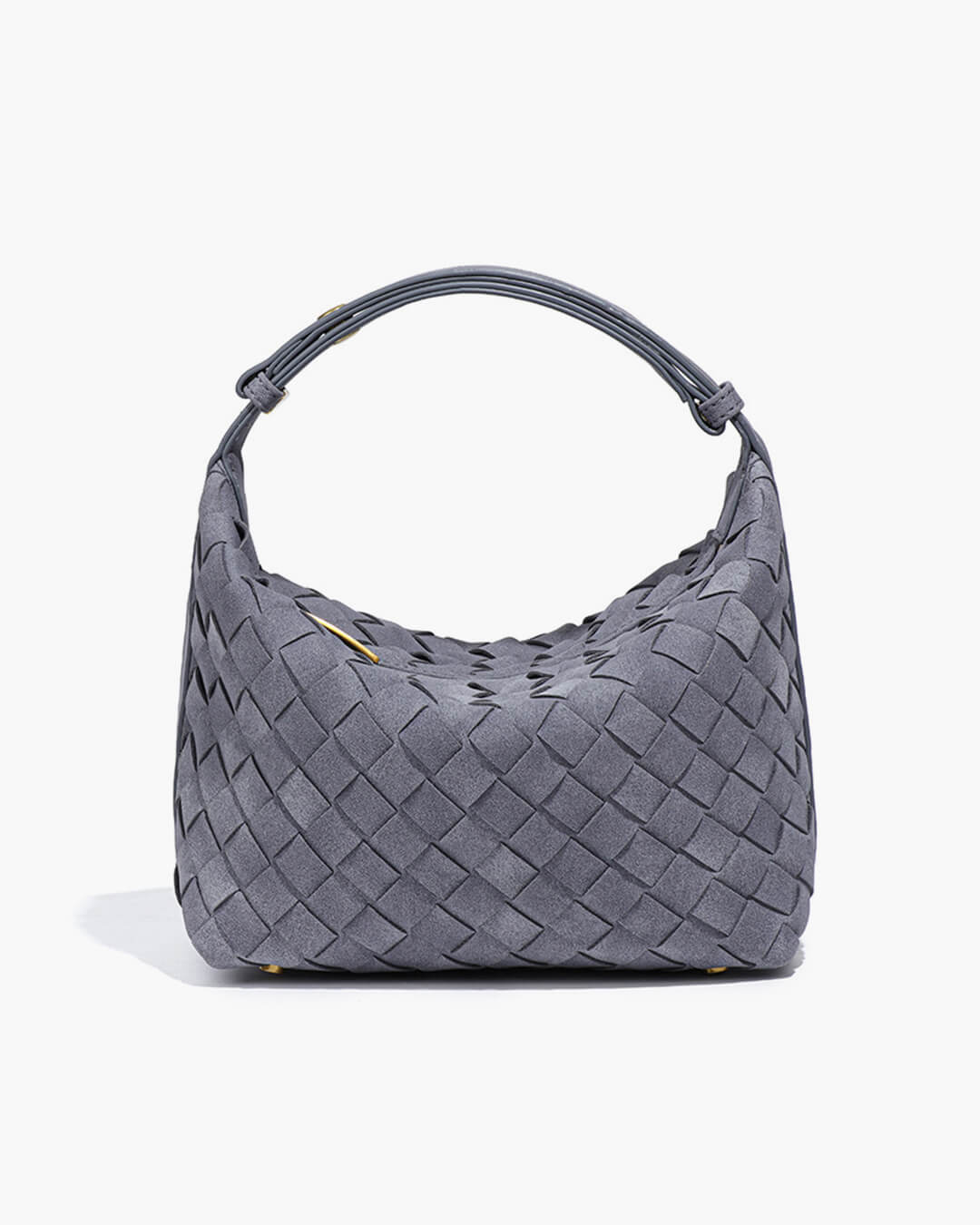 Bolso de cuero gamuza tejido Mica