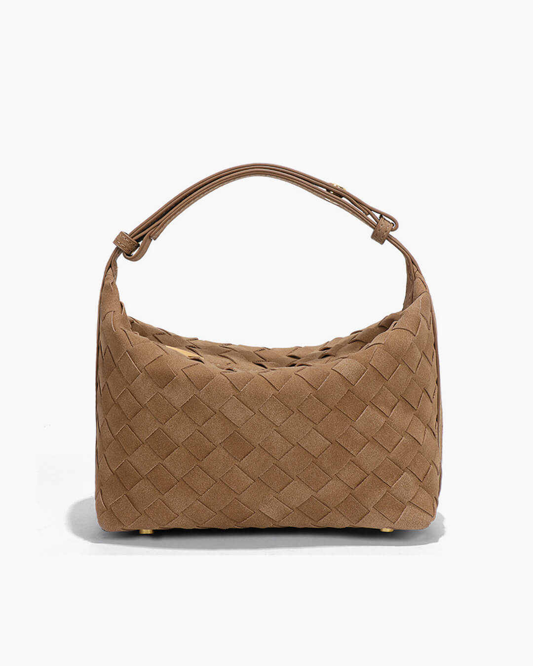 Bolso de cuero gamuza tejido Mica