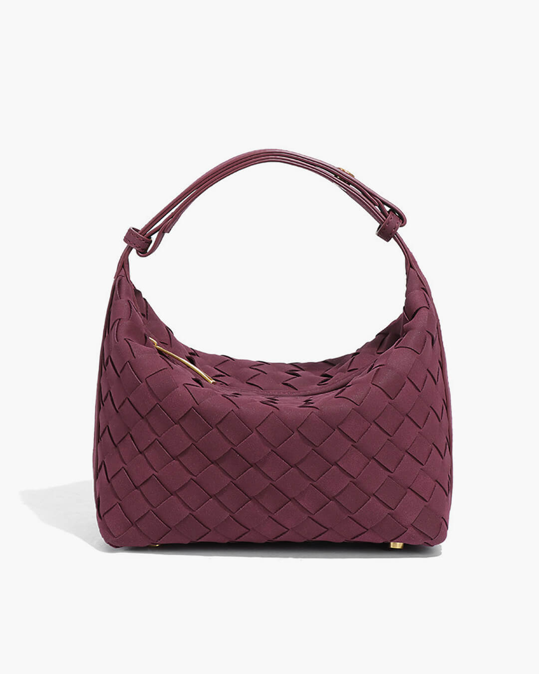 Bolso de cuero gamuza tejido Mica