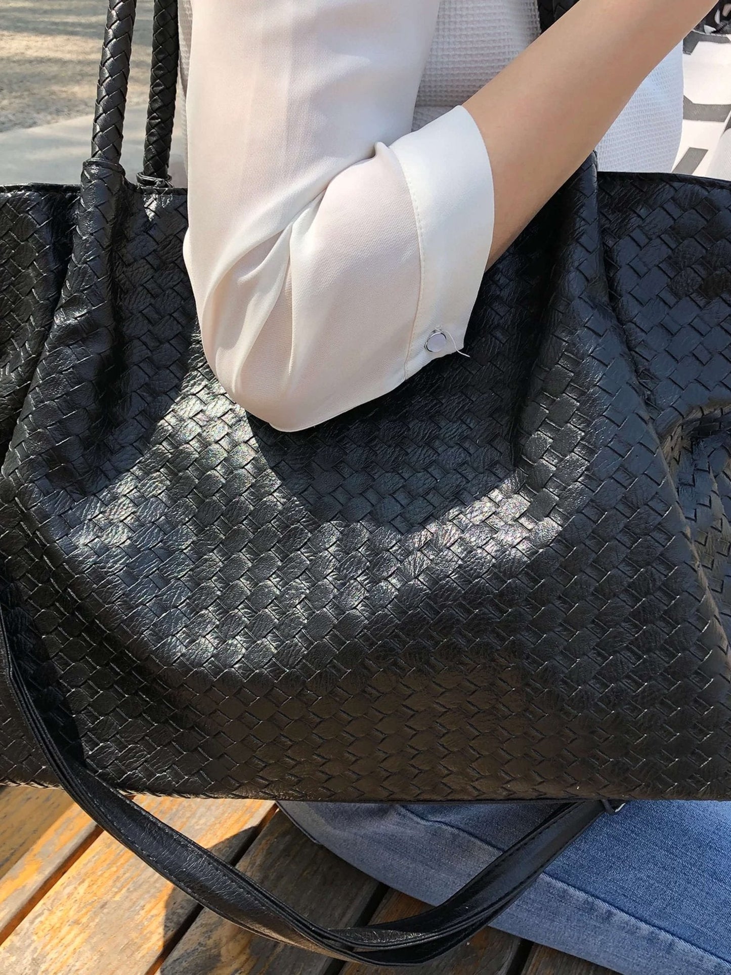 Bolso tejido XL