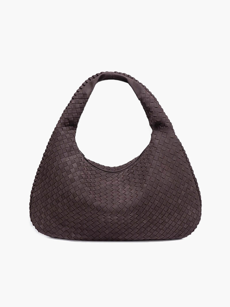 Bolso XL de ante tejido
