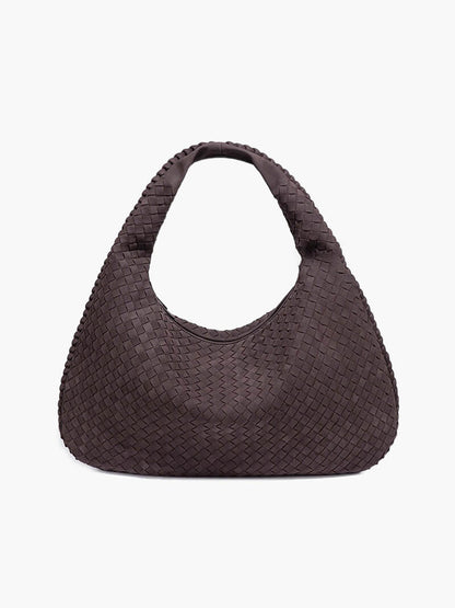 Bolso XL de ante tejido