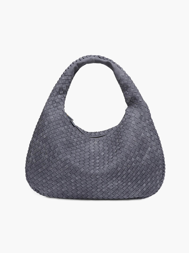 Bolso XL de ante tejido