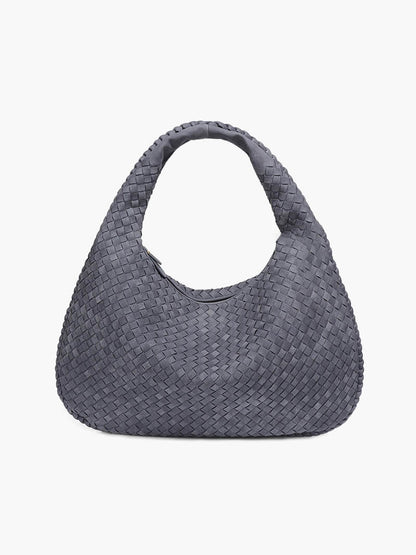 Bolso XL de ante tejido
