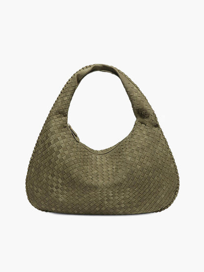 Bolso XL de ante tejido