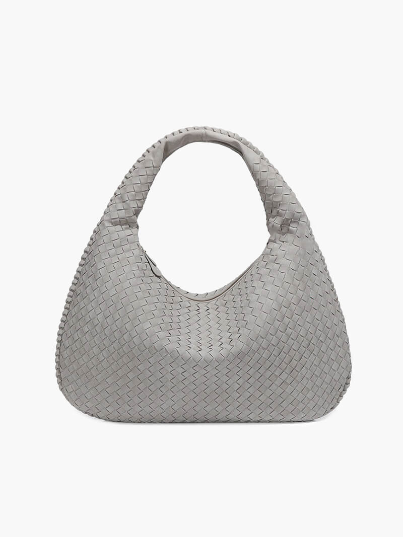 Bolso XL de ante tejido