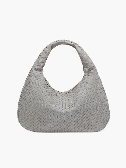 Bolso XL de ante tejido