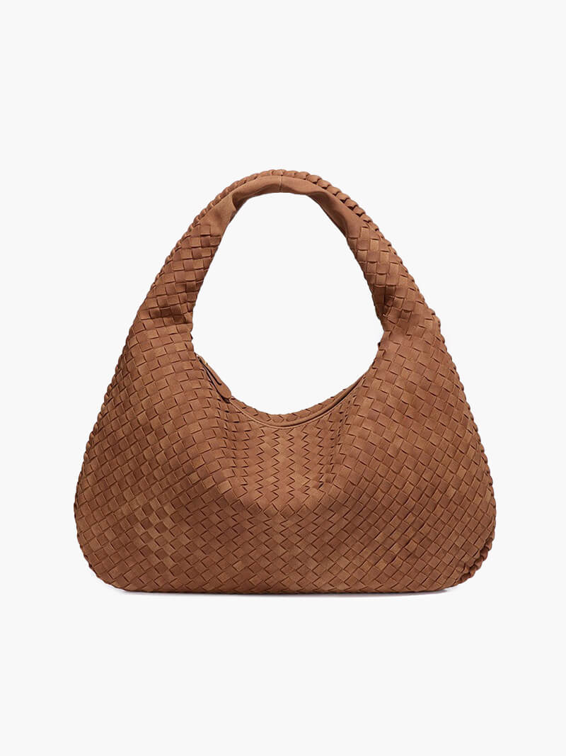 Bolso XL de ante tejido