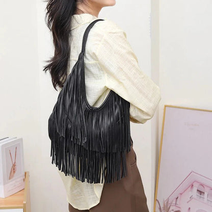 Bolso Hobo con Flecos Tatiana