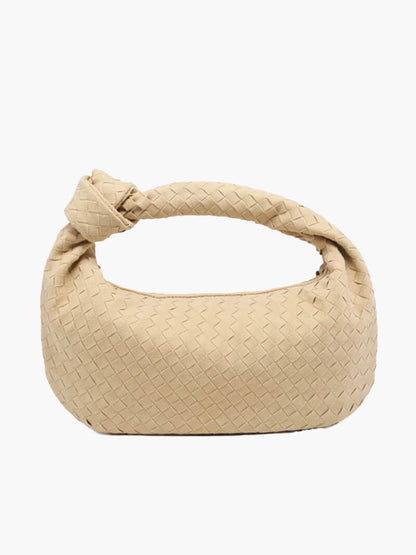 Bolso tejido mediano de ante