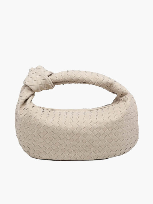 Bolso tejido mediano de ante