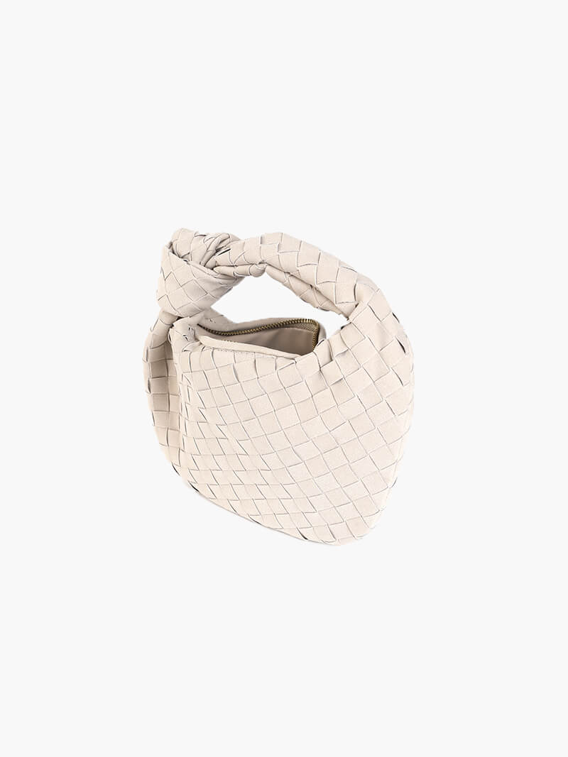 Bolso mini de ante tejido