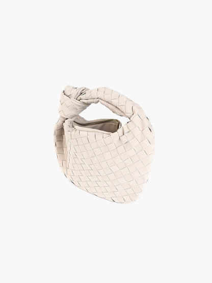 Bolso mini de ante tejido