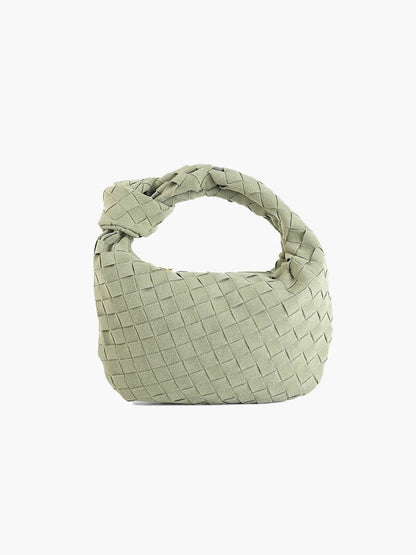 Bolso mini de ante tejido