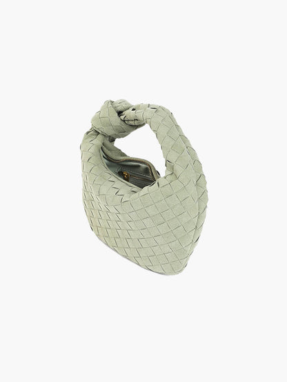 Bolso mini de ante tejido