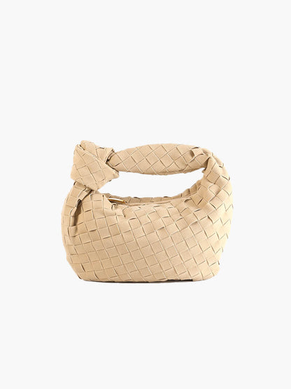 Bolso mini de ante tejido