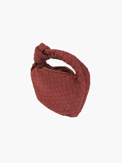 Bolso mini de ante tejido